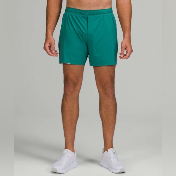Lululemon Surge Short 6" Teal Lagoon Green Men’s Running Shorts Size M - Picture 2 of 14